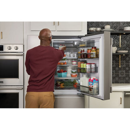 Frigidaire Professional Counter-Depth 21.4-cu ft 4 -Door French Door Refrigerator with Dual Ice Maker with Water and Ice Dispenser ( Smudge-Proof Stainless Steel ) ENERGY STAR Certified