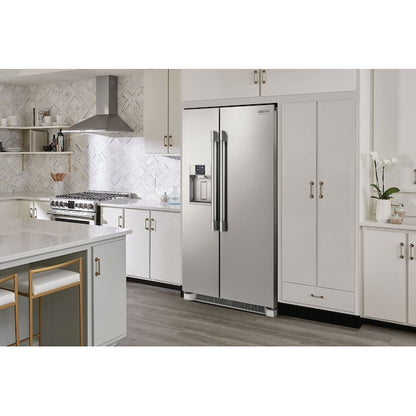 Frigidaire Professional 22.3-cu ft Counter-Depth Side-by-Side Refrigerator with Ice Maker ,Water and Ice Dispenser ( Smudge-Proof Stainless Steel ) ENERGY STAR Certified