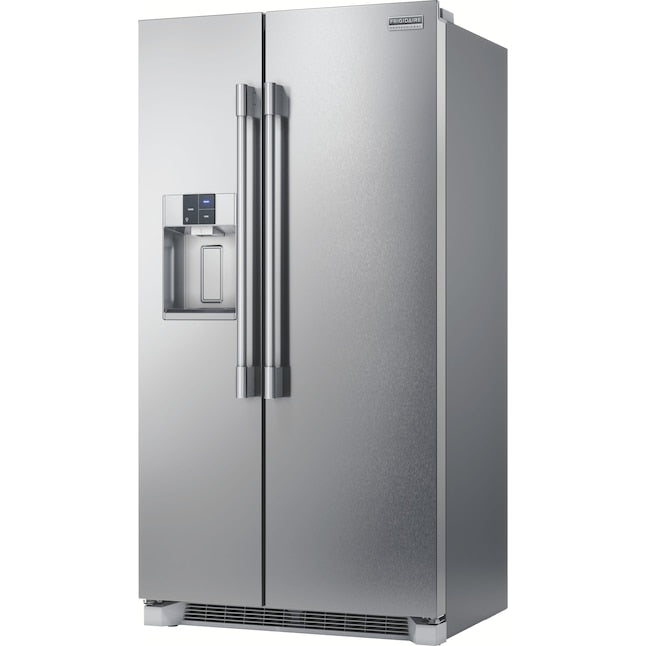 Frigidaire Professional 22.3-cu ft Counter-Depth Side-by-Side Refrigerator with Ice Maker ,Water and Ice Dispenser ( Smudge-Proof Stainless Steel ) ENERGY STAR Certified