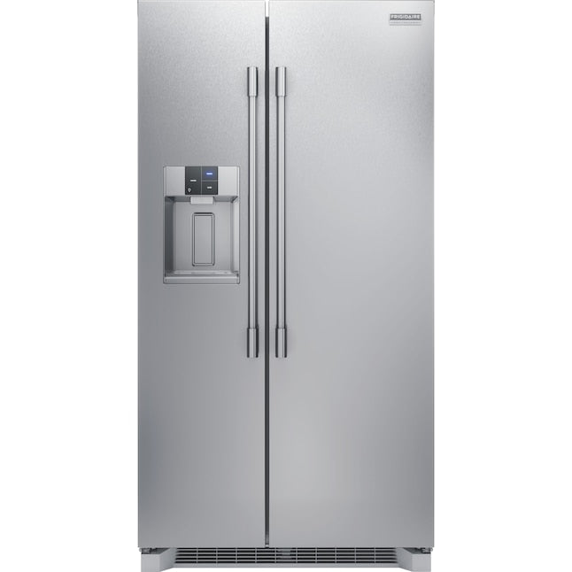 Frigidaire Professional 22.3-cu ft Counter-Depth Side-by-Side Refrigerator with Ice Maker ,Water and Ice Dispenser ( Smudge-Proof Stainless Steel ) ENERGY STAR Certified