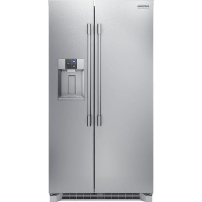 Frigidaire Professional 22.3-cu ft Counter-Depth Side-by-Side Refrigerator with Ice Maker ,Water and Ice Dispenser ( Smudge-Proof Stainless Steel ) ENERGY STAR Certified