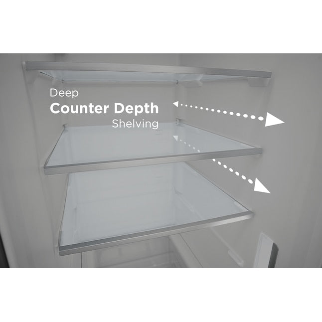 Frigidaire Professional 22.3-cu ft Counter-Depth Side-by-Side Refrigerator with Ice Maker ,Water and Ice Dispenser ( Smudge-Proof Stainless Steel ) ENERGY STAR Certified