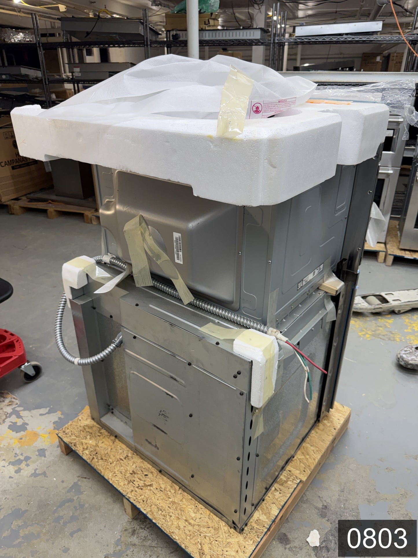 GE Profile 30 inch Self-cleaning Microwave Wall Oven Combo ( Stainless steel )