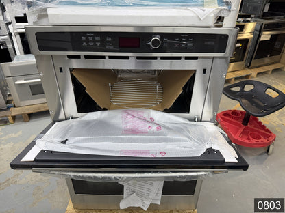 GE Profile 30 inch Self-cleaning Microwave Wall Oven Combo ( Stainless steel )