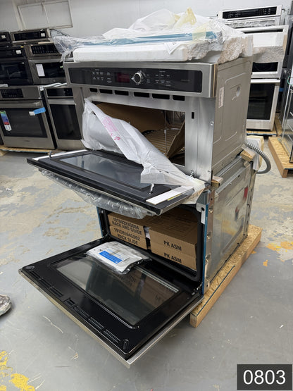 GE Profile 30 inch Self-cleaning Microwave Wall Oven Combo ( Stainless steel )