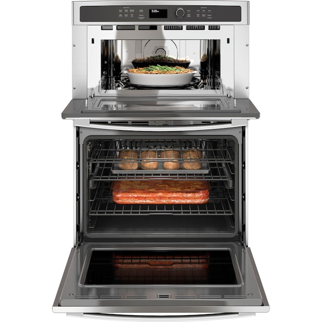 GE Profile 30 inch Self-cleaning Microwave Wall Oven Combo ( Stainless steel )