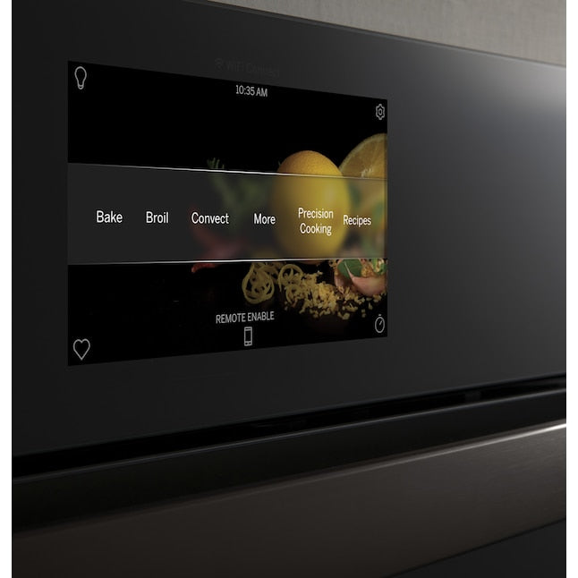 GE Profile 30 inch Smart Compatible Single Electric Wall Oven with Air Fry True Convection and Self + Steam Cleaning ( Stainless Steel )