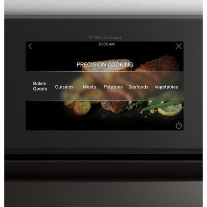 GE Profile 30 inch Smart Compatible Single Electric Wall Oven with Air Fry True Convection and Self + Steam Cleaning ( Stainless Steel )