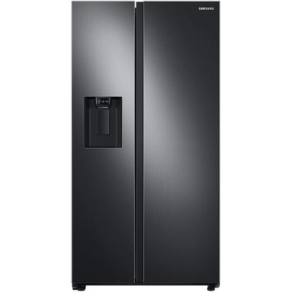 Samsung 27.4-cu ft Side-by-Side Refrigerator with Ice Maker ,Water and Ice Dispenser ( Fingerprint Resistant Black Stainless Steel )