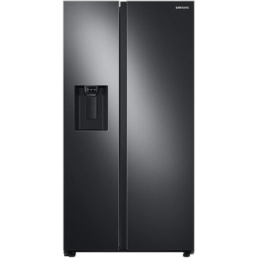 Samsung 27.4-cu ft Side-by-Side Refrigerator with Ice Maker ,Water and Ice Dispenser ( Fingerprint Resistant Black Stainless Steel )
