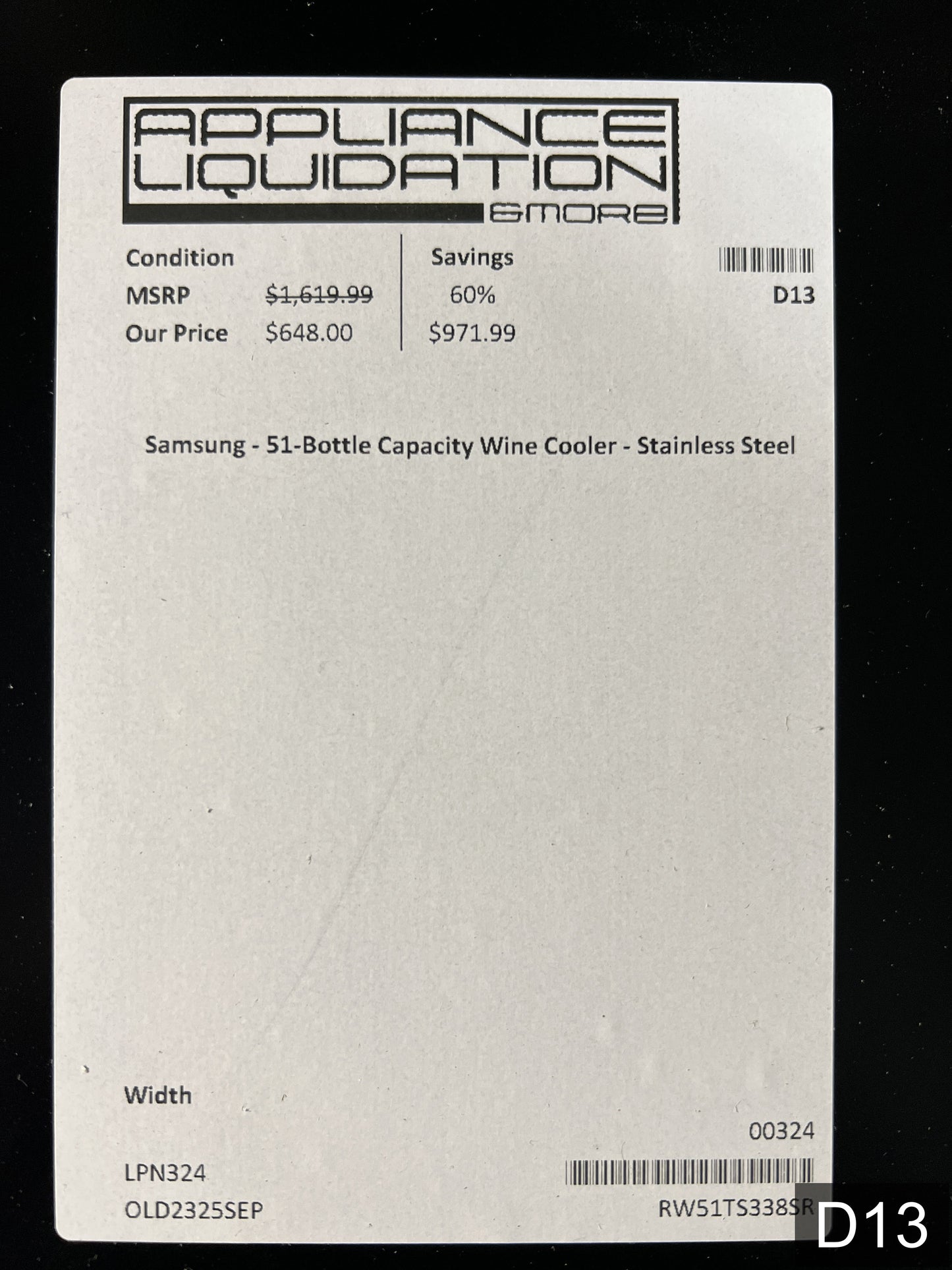 Samsung 23.81-in W 51 -Bottles Fingerprint Resistant Stainless Steel Dual Zone Cooling Freestanding Indoor Wine Cooler