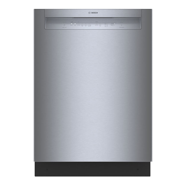 Bosch 100 Series 24-in Front Control Built-in Dishwasher ( Stainless steel ) , 50-Decibel Very Quiet Sound Level