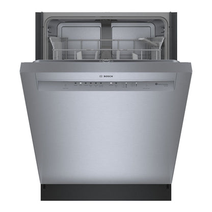 Bosch 100 Series 24-in Front Control Built-in Dishwasher ( Stainless steel ) , 50-Decibel Very Quiet Sound Level