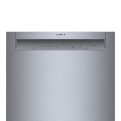 Bosch 100 Series 24-in Front Control Built-in Dishwasher ( Stainless steel ) , 50-Decibel Very Quiet Sound Level