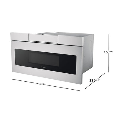 Sharp 30-in 1.2-cu ft 950 -Watt Low Profile Microwave Drawer ( Stainless Steel )