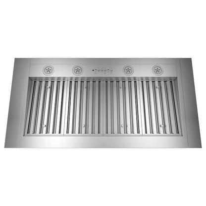 GE Profile 48 inch Ducted 1200-CFM Stainless Steel Insert Under Cabinet Range Hood with Charcoal Filter