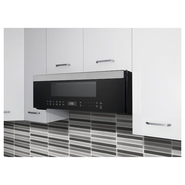 GE 1.2-cu ft Low Profile 29.9-in Over-the-Range Microwave with Sensor Cooking ( Stainless Steel )