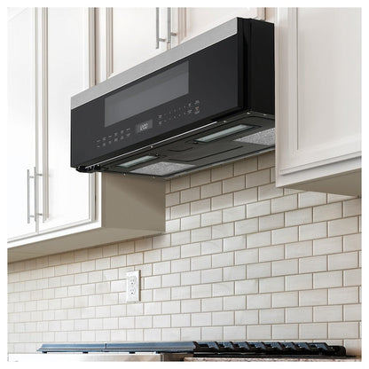 GE 1.2-cu ft Low Profile 29.9-in Over-the-Range Microwave with Sensor Cooking ( Stainless Steel )
