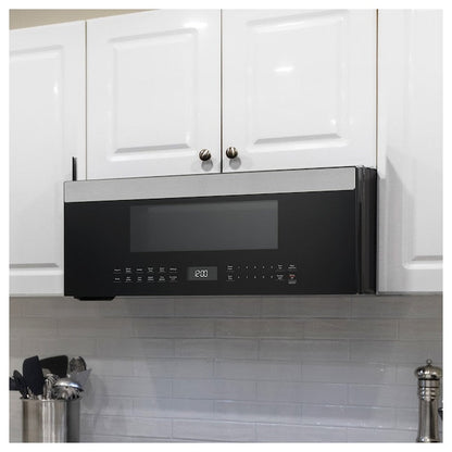 GE 1.2-cu ft Low Profile 29.9-in Over-the-Range Microwave with Sensor Cooking ( Stainless Steel )