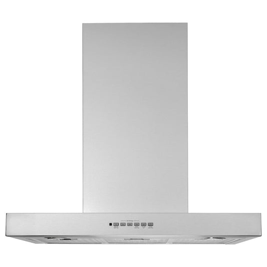 GE 30 inch Convertible 350-CFM Stainless Steel Wall-Mounted Range Hood with Charcoal Filter