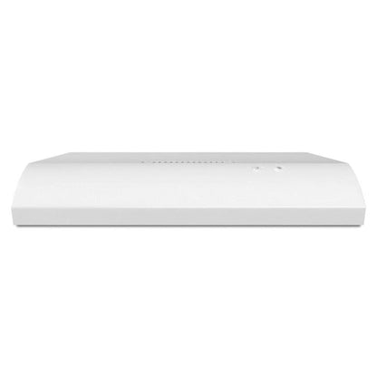 Whirlpool 30 inch Ductless 140-CFM Recirculating White Under Cabinet Range Hood with Charcoal Filter