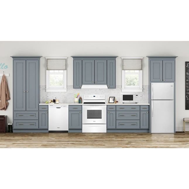 Whirlpool 30 inch Ductless 140-CFM Recirculating White Under Cabinet Range Hood with Charcoal Filter