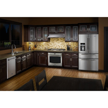 Whirlpool 36 inch Convertible 400.0-CFM Recirculating Stainless Steel Under Cabinet Range Hood with Charcoal Filter