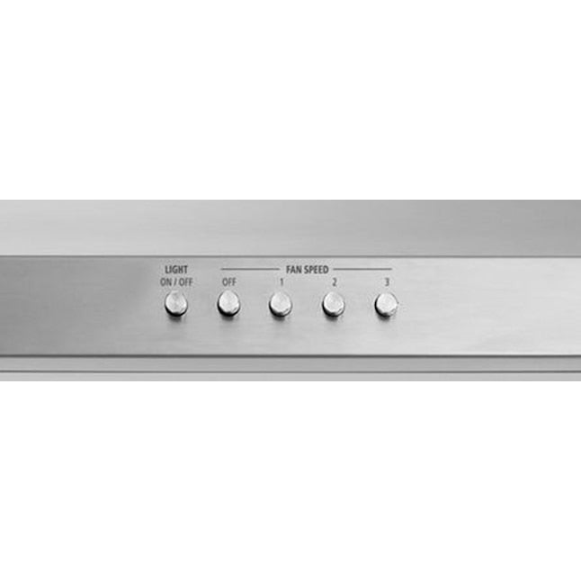 Whirlpool 36 inch Convertible 400.0-CFM Recirculating Stainless Steel Under Cabinet Range Hood with Charcoal Filter