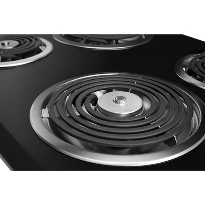 Whirlpool 30-in 4 burners Coil Black Electric Cooktop