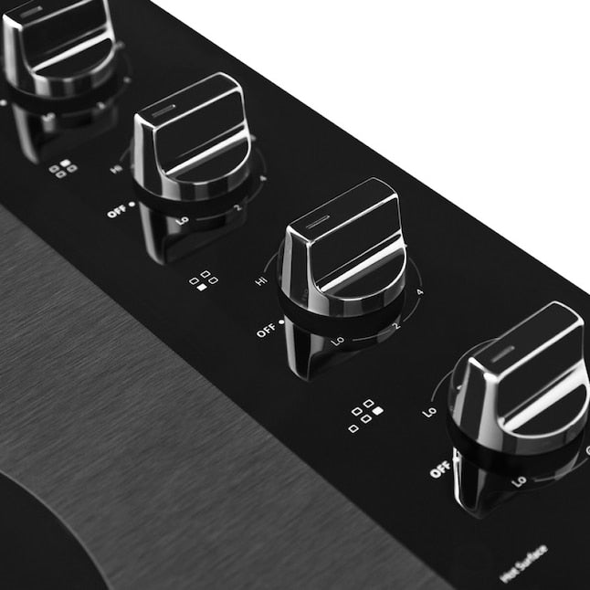 Whirlpool 30-in 4 burners Smooth surface Black Electric Cooktop