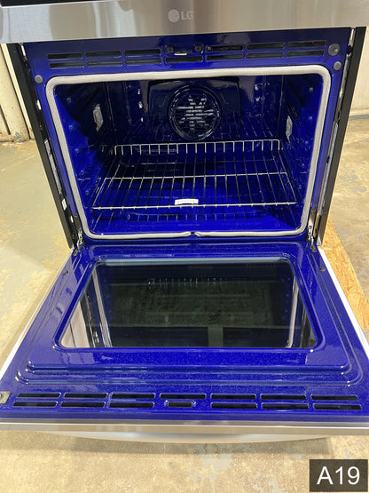 LG 30 inch Self-cleaning Air Fry Smart Compatible Microwave Wall Oven Combo ( PrintProof Stainless Steel )