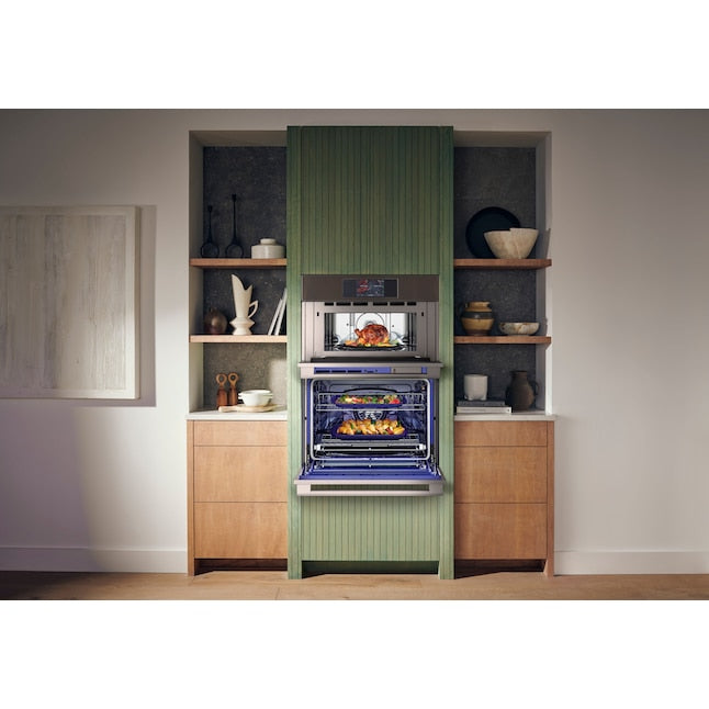 LG STUDIO 30 inch Self-cleaning Air Fry Smart Compatible Microwave Wall Oven Combo ( PrintProof Stainless Steel )