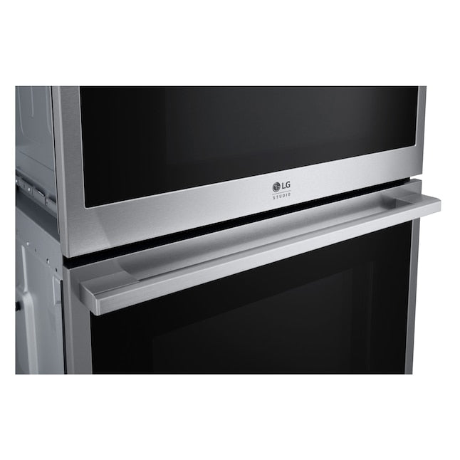 LG STUDIO 30 inch Self-cleaning Air Fry Smart Compatible Microwave Wall Oven Combo ( PrintProof Stainless Steel )