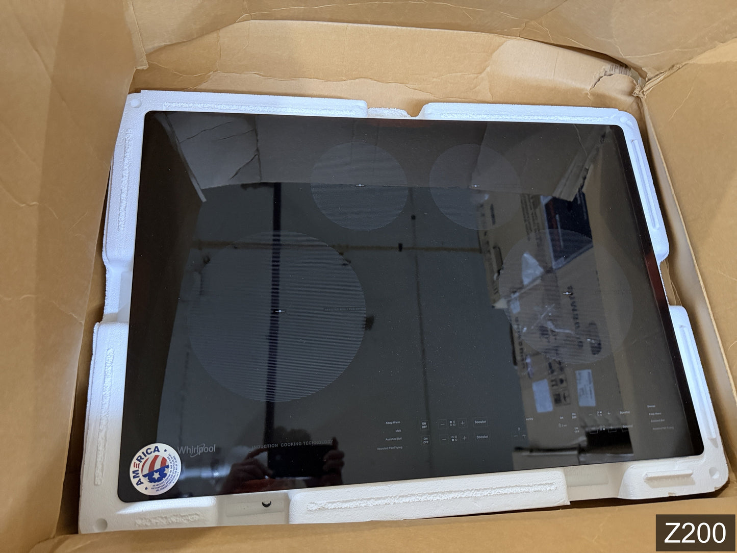 Whirlpool 30-in 4 burners Black Induction Cooktop