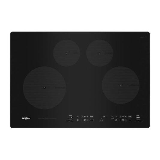 Whirlpool 30-in 4 burners Black Induction Cooktop