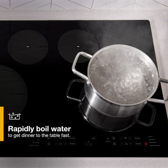 Whirlpool 30-in 4 burners Black Induction Cooktop