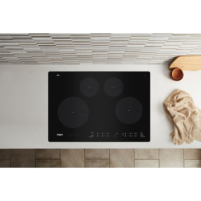 Whirlpool 30-in 4 burners Black Induction Cooktop