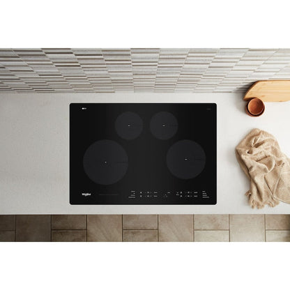 Whirlpool 30-in 4 burners Black Induction Cooktop