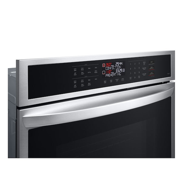LG Air Fry with EasyClean 30 inch Smart Compatible Double Electric Wall Oven with Air Fry Self-cleaning ( PrintProof Stainless Steel )