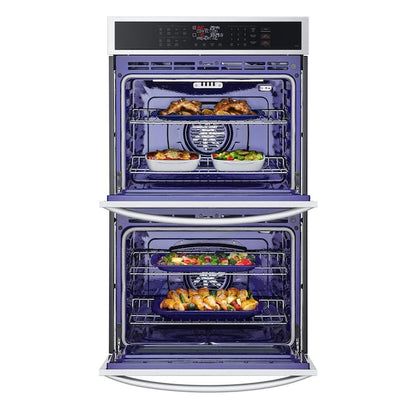 LG Air Fry with EasyClean 30 inch Smart Compatible Double Electric Wall Oven with Air Fry Self-cleaning ( PrintProof Stainless Steel )
