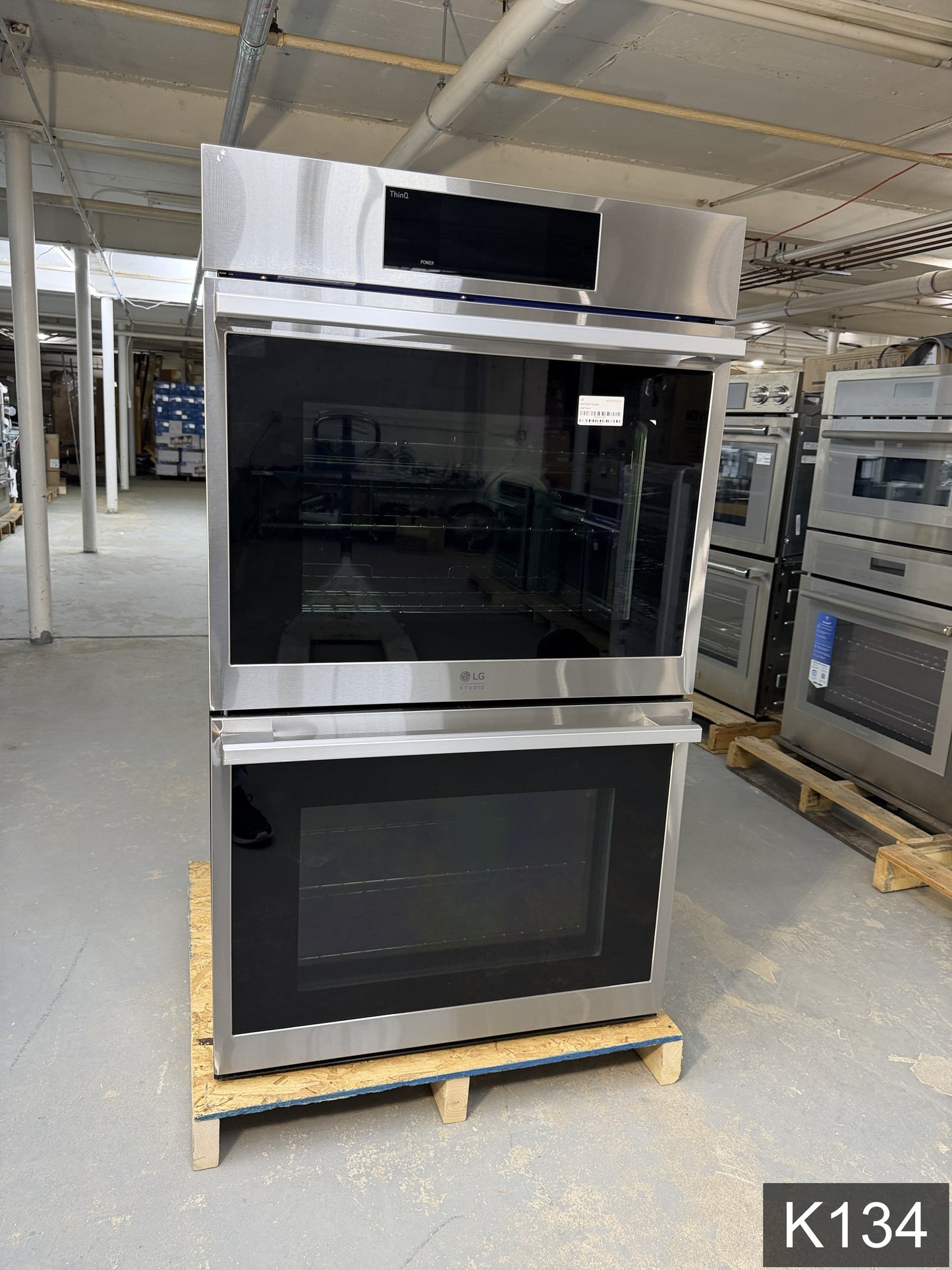 LG STUDIO InstaView 30 inch Smart Compatible Double Electric Wall Oven with Air Fry Self-cleaning ( PrintProof Stainless Steel )