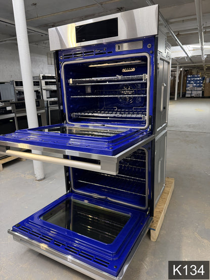 LG STUDIO InstaView 30 inch Smart Compatible Double Electric Wall Oven with Air Fry Self-cleaning ( PrintProof Stainless Steel )