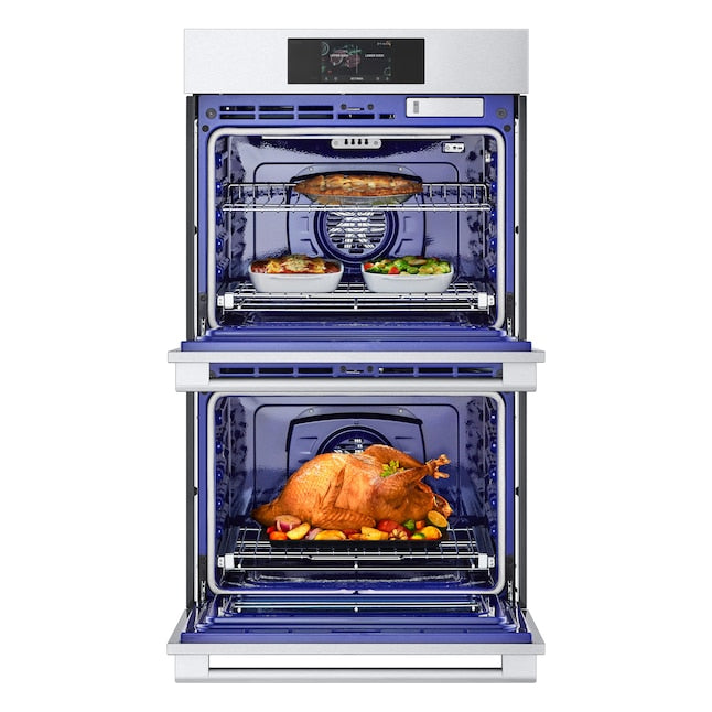 LG STUDIO InstaView 30 inch Smart Compatible Double Electric Wall Oven with Air Fry Self-cleaning ( PrintProof Stainless Steel )