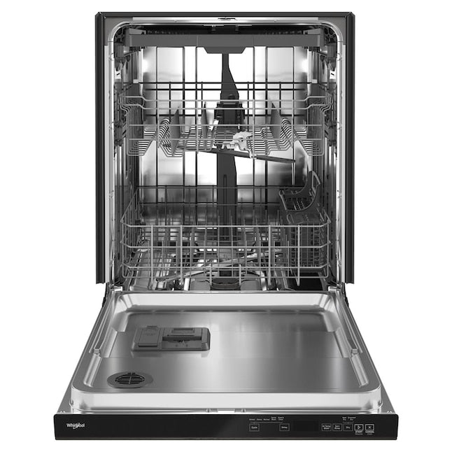 Whirlpool Eco Series Large Capacity 24-in Top Control Built-in Dishwasher With Third Rack ( Fingerprint Resistant Stainless Steel ) , 47-Decibel Very Quiet Sound Level