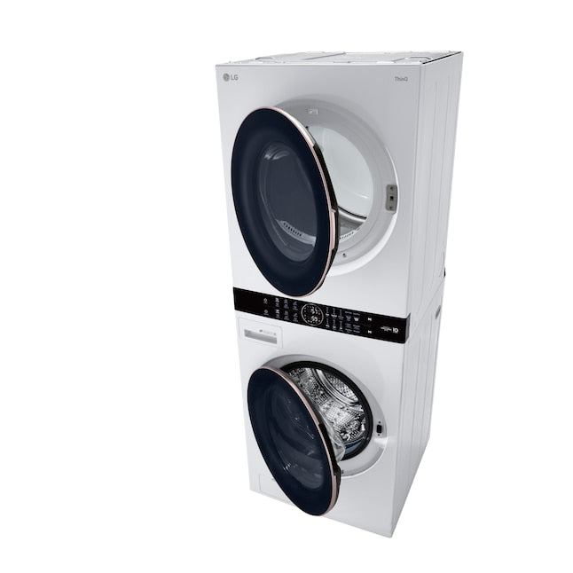 LG WashTower Stacked Laundry Center with 4.5-cu ft Front load Washer and Gas 7.4-cu ft Dryer (ENERGY STAR)