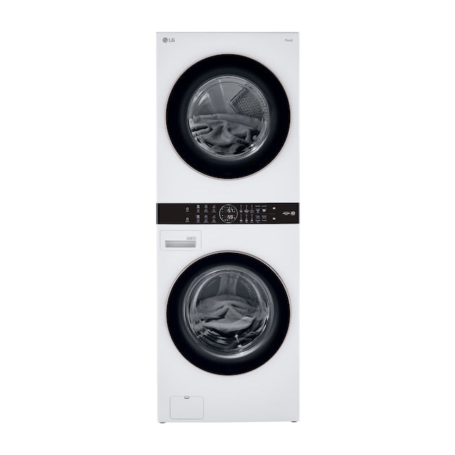 LG WashTower Stacked Laundry Center with 4.5-cu ft Front load Washer and Gas 7.4-cu ft Dryer (ENERGY STAR)