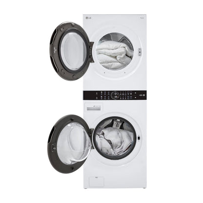 LG WashTower Stacked Laundry Center with 4.5-cu ft Front load Washer and Gas 7.4-cu ft Dryer (ENERGY STAR)