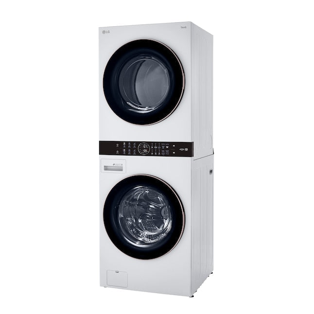 LG WashTower Stacked Laundry Center with 4.5-cu ft Front load Washer and Gas 7.4-cu ft Dryer (ENERGY STAR)