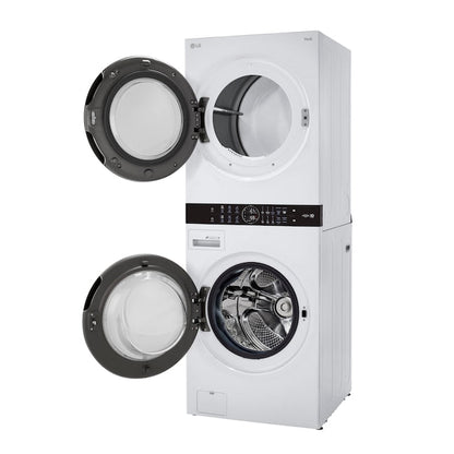 LG WashTower Stacked Laundry Center with 4.5-cu ft Front load Washer and Gas 7.4-cu ft Dryer (ENERGY STAR)