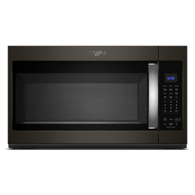 Whirlpool 1.9-cu ft 29.88-in Over-the-Range Microwave with Sensor Cooking ( Fingerprint Resistant Black Stainless )